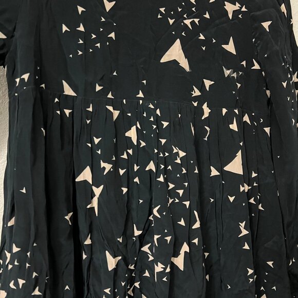 Tallulah & Hope Womens Black Cream Boomerang Geometric Midi Dress Size 4 - Picture 3 of 6